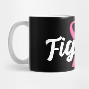 Breast Cancer Fighter Pink Ribbon Mug